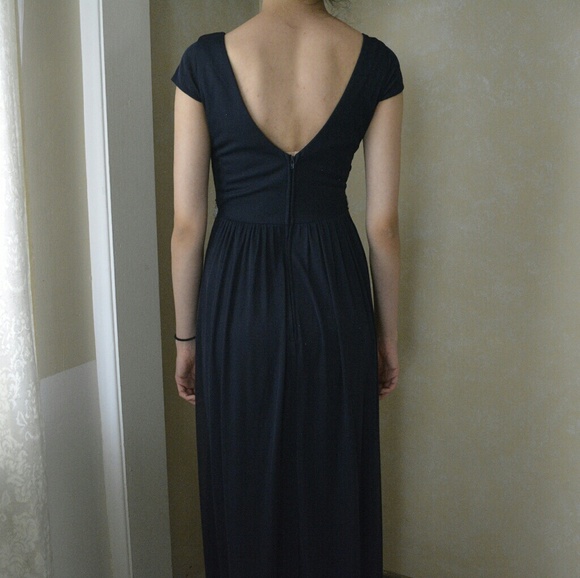 David's Bridal Navy Gown - Picture 2 of 8